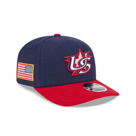 USA Baseball New Era 2026 World Baseball Classic 9Seventy Adjustable Hat - Navy/Red