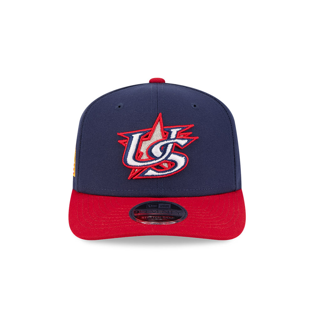 USA Baseball New Era 2026 World Baseball Classic 9Seventy Adjustable Hat - Navy/Red