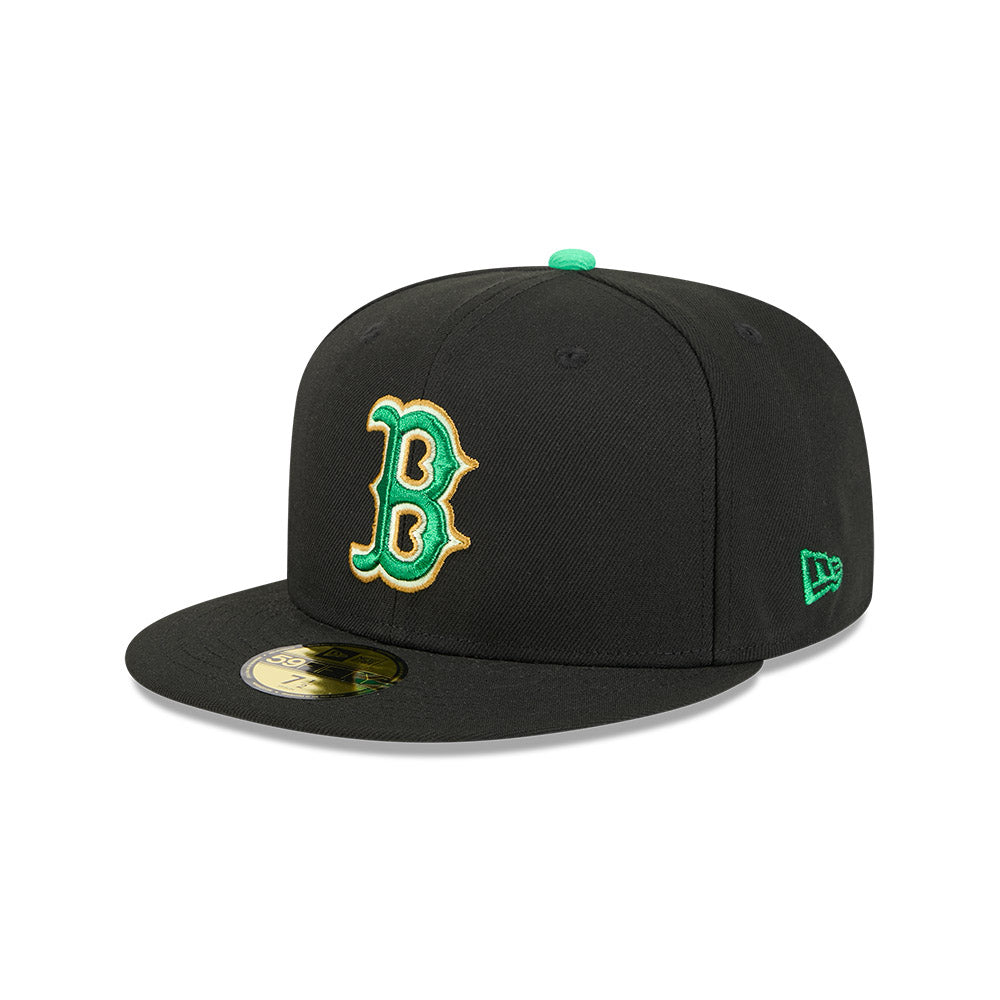 Boston Red Sox New Era 2026 St. Patrick's Day 59FIFTY Fitted Hat - Black