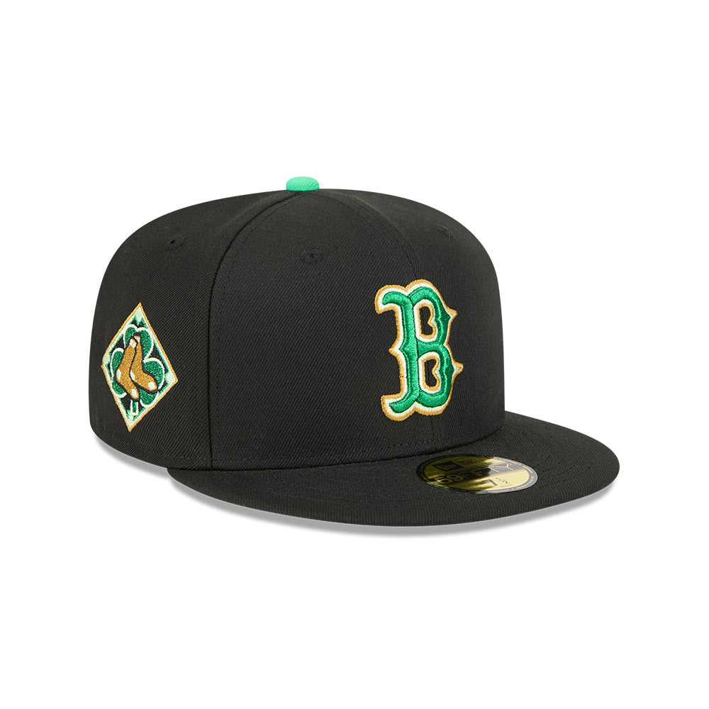 Boston Red Sox New Era 2026 St. Patrick's Day 59FIFTY Fitted Hat - Black
