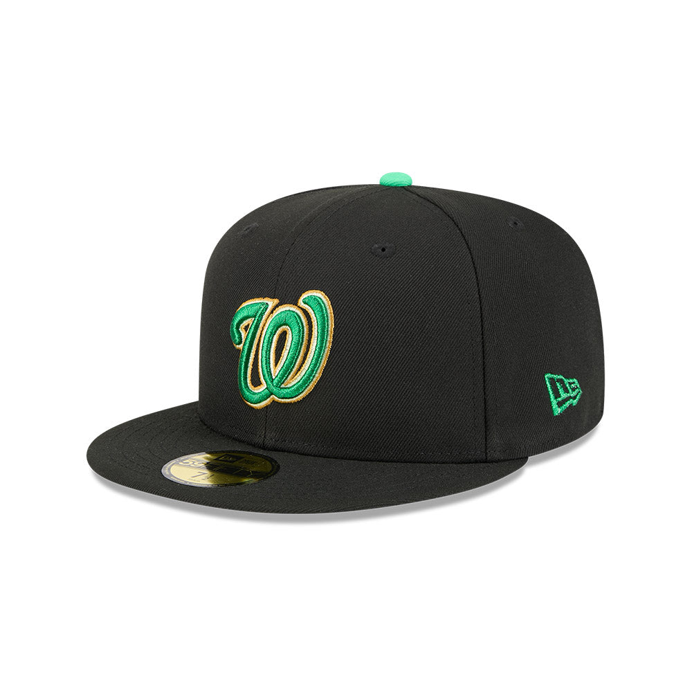 Washington Nationals New Era 2026 St. Patrick's Day 59FIFTY Fitted Hat - Black