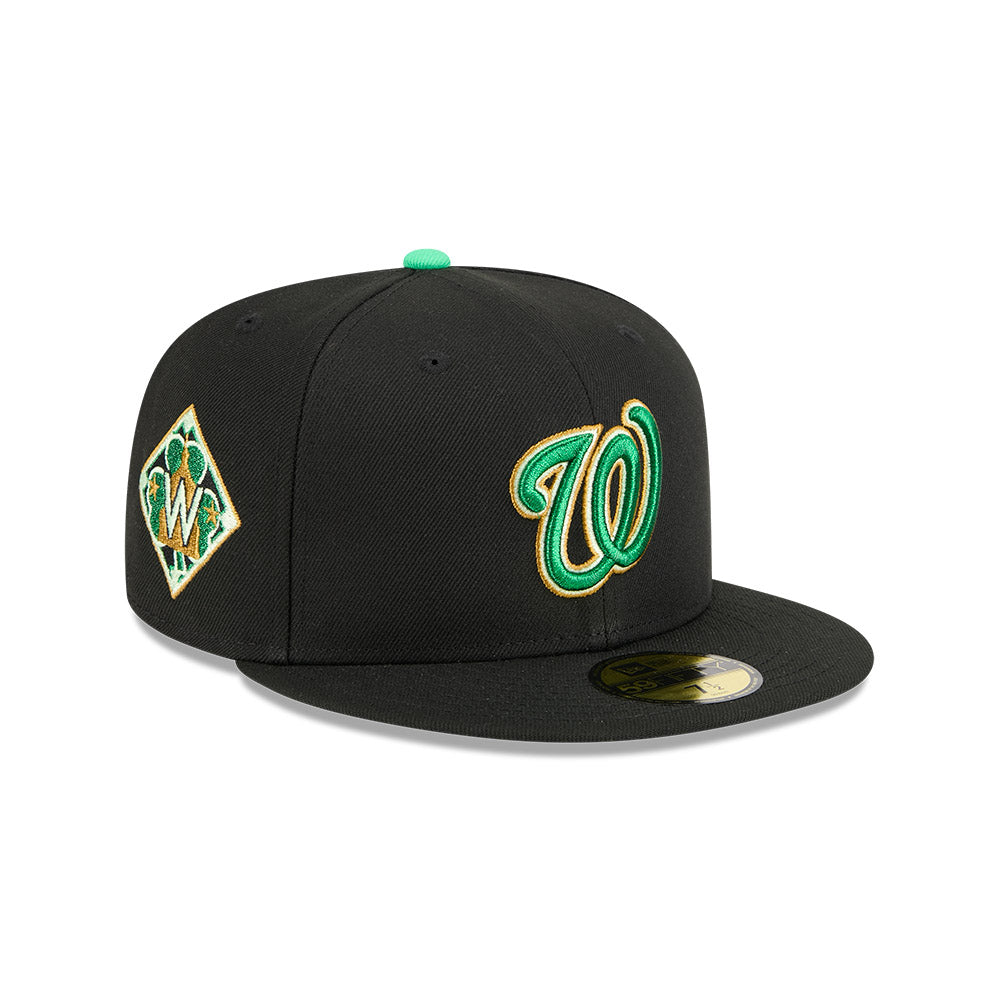 Washington Nationals New Era 2026 St. Patrick's Day 59FIFTY Fitted Hat - Black
