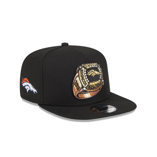 Denver Broncos New Era "RINGS" 9Fifty A-Frame Snapback NFL Hat - Black