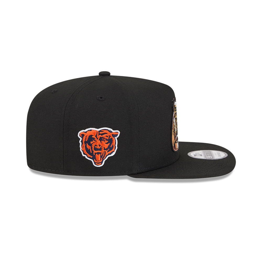 Chicago Bears New Era "RINGS" 9Fifty A-Frame Snapback NFL Hat - Black