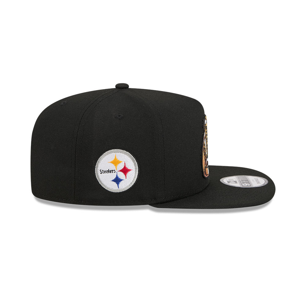 Pittsburgh Steelers New Era "RINGS" 9Fifty A-Frame Snapback NFL Hat - Black
