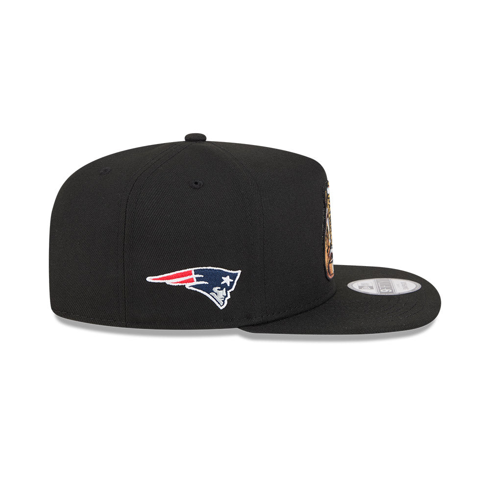 New England Patriots New Era "RINGS" 9Fifty A-Frame Snapback NFL Hat - Black