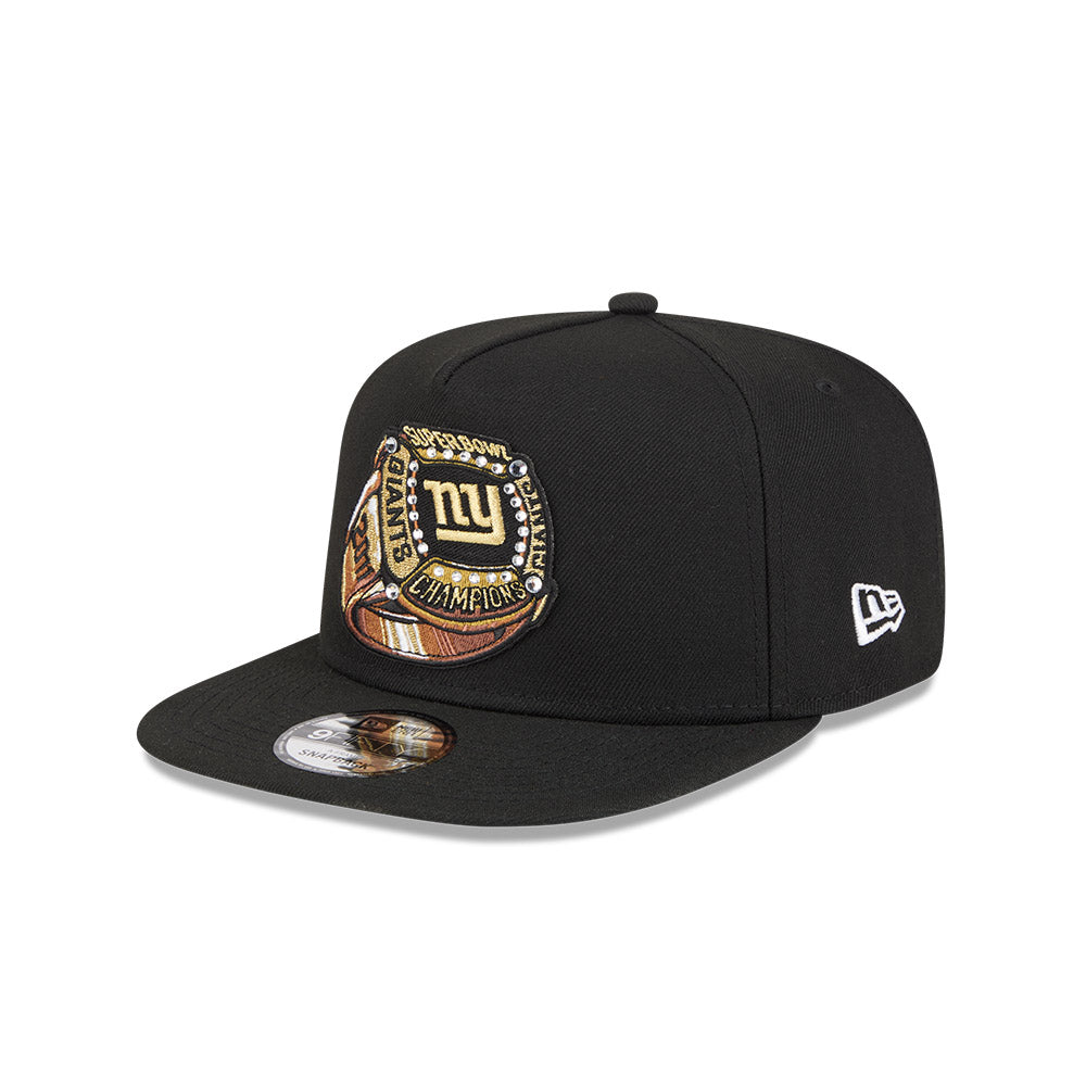 New York Giants New Era "RINGS" 9Fifty A-Frame Snapback NFL Hat - Black