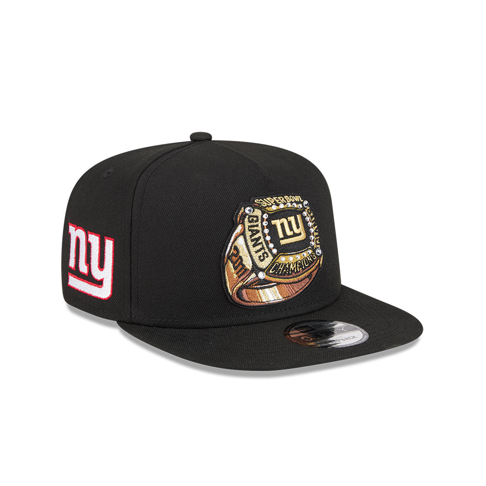New York Giants New Era "RINGS" 9Fifty A-Frame Snapback NFL Hat - Black
