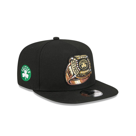 Boston Celtics New Era "RINGS" 9Fifty A-Frame Snapback NBA Hat - Black