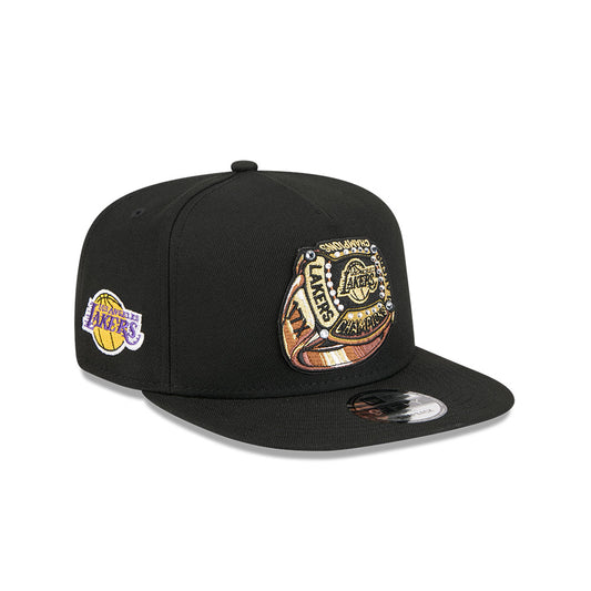 Los Angeles Lakers New Era "RINGS" 9Fifty A-Frame Snapback NBA Hat - Black