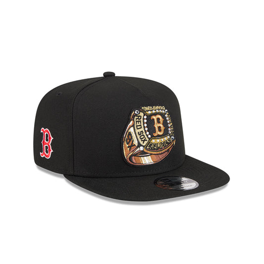 Boston Red Sox New Era "RINGS" 9Fifty A-Frame Snapback MLB Hat - Black
