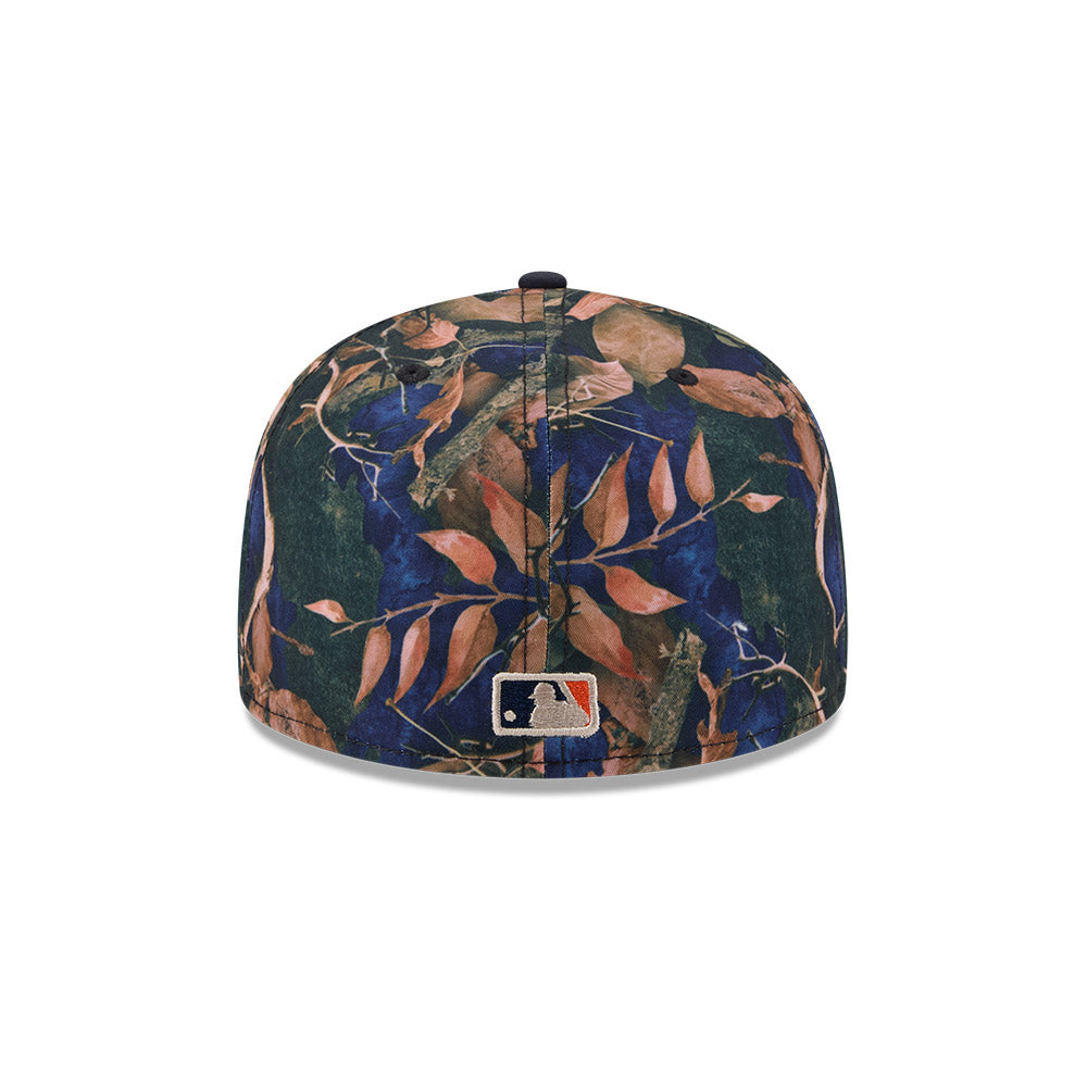 Houston Astros MLB LEAVES Exclusive New Era 59Fifty Fitted Hat - Real Leaves/Navy