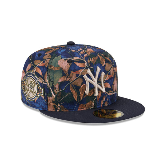 New York Yankees MLB LEAVES Exclusive New Era 59Fifty Fitted Hat - Real Leaves/Navy