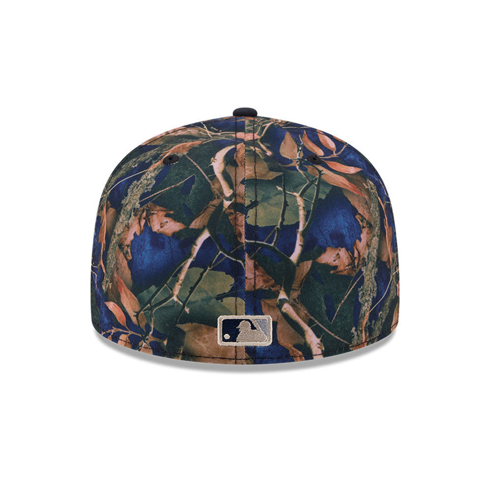 New York Yankees MLB LEAVES Exclusive New Era 59Fifty Fitted Hat - Real Leaves/Navy