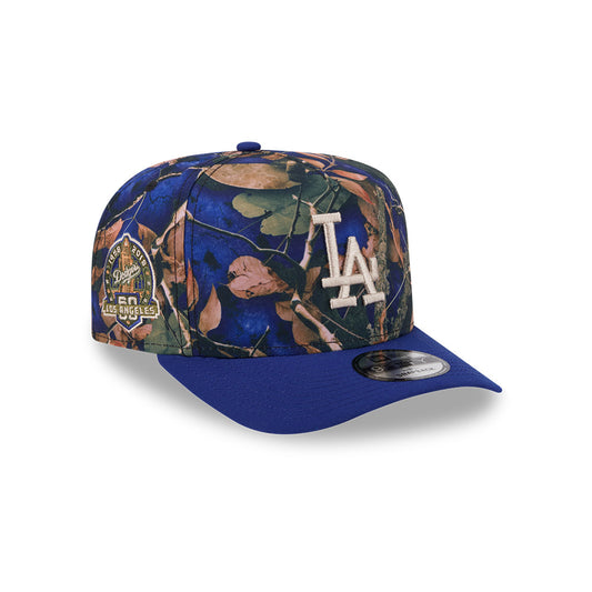 Los Angeles Dodgers MLB LEAVES New Era 9Fifty A-Frame Snapback Hat - Real Leaves/Royal