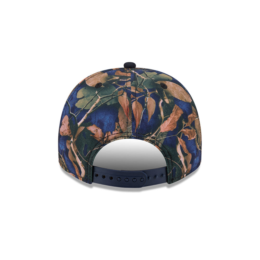 Atlanta Braves MLB LEAVES New Era 9Fifty A-Frame Snapback Hat - Real Leaves/Navy