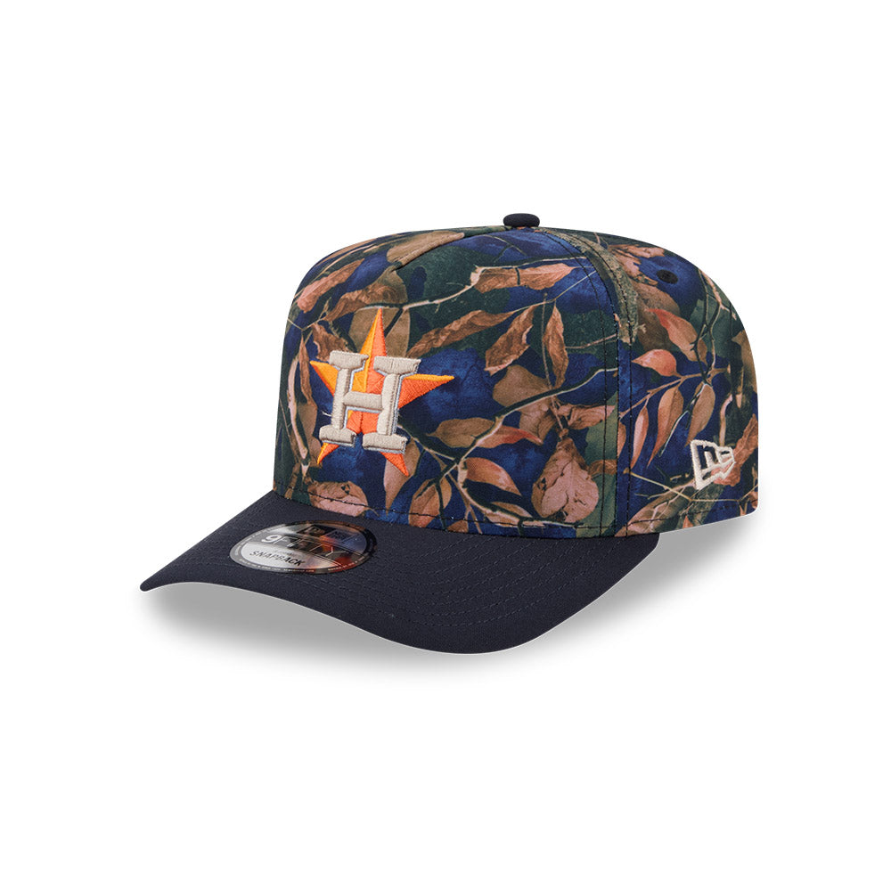 Houston Astros MLB LEAVES New Era 9Fifty A-Frame Snapback Hat - Real Leaves/Navy