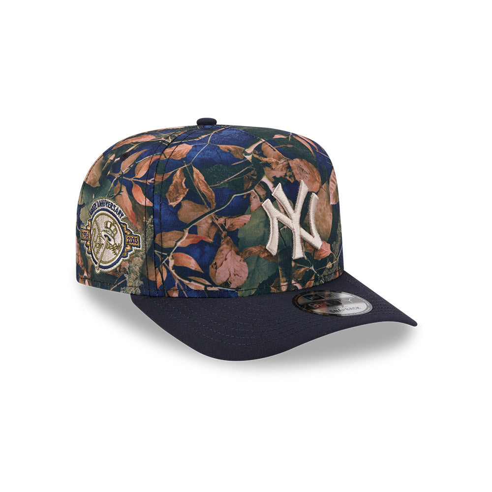 New York Yankees MLB LEAVES New Era 9Fifty A-Frame Snapback Hat - Real Leaves/Navy