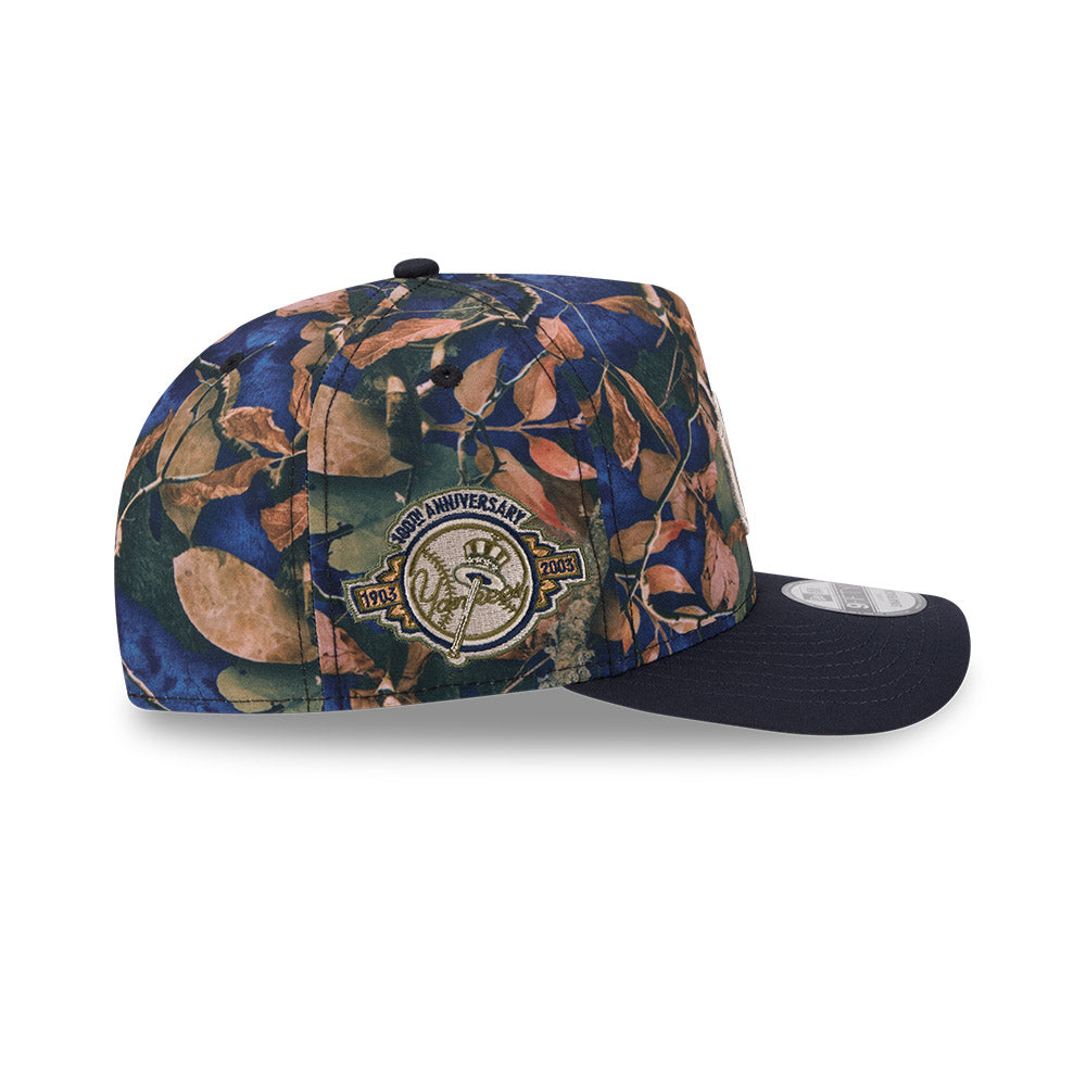 New York Yankees MLB LEAVES New Era 9Fifty A-Frame Snapback Hat - Real Leaves/Navy