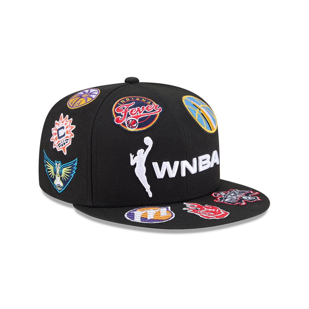 Atl Rivals Hat Wnba WNBA New Era ALL OVER LOGO Exclusive 59Fifty Fitted Hat - Black/Team C ...