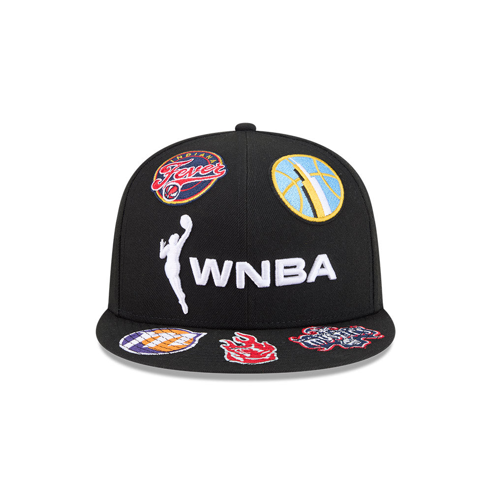 Atl Rivals Hat Wnba WNBA New Era ALL OVER LOGO Exclusive 59Fifty Fitted Hat - Black/Team C ...