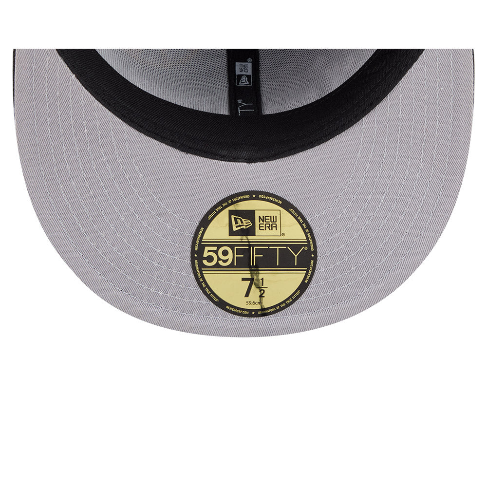 WNBA New Era ALL OVER LOGO Exclusive 59Fifty Fitted Hat - Black/Team Color