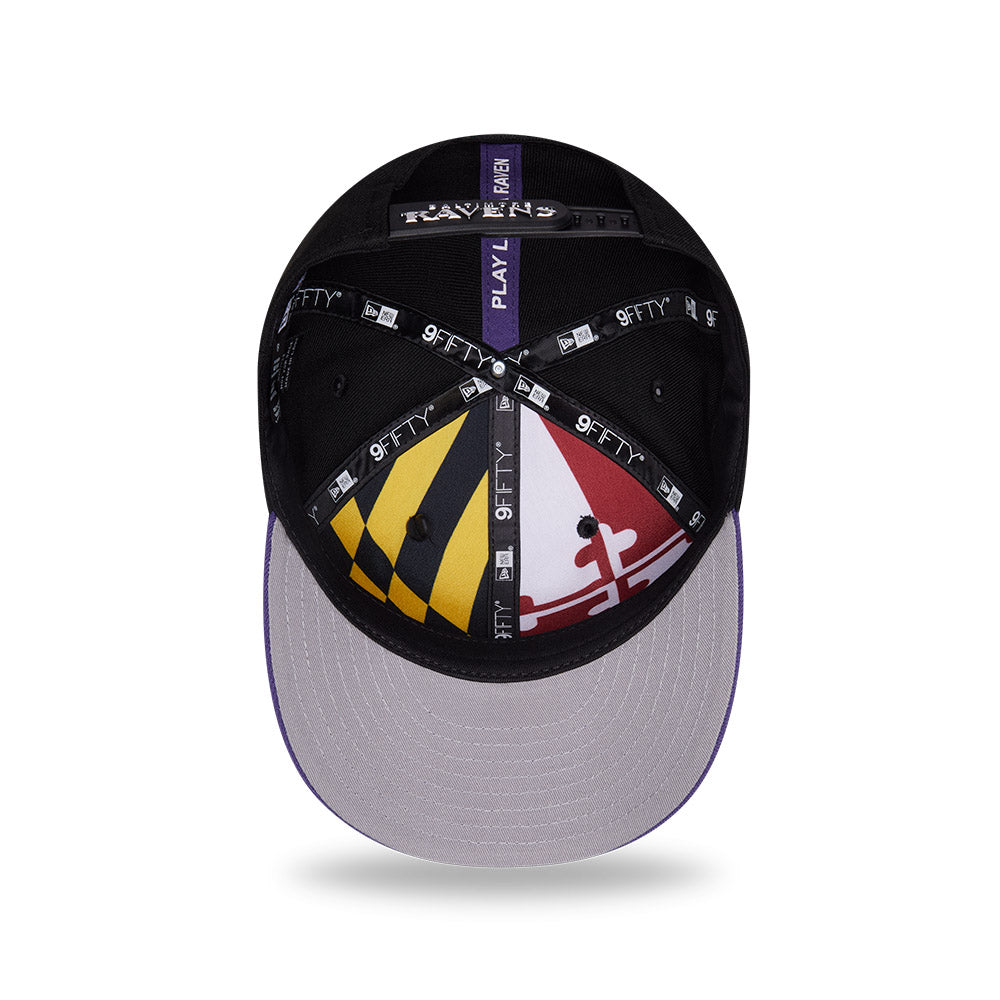 Baltimore Ravens New Era 2026 NFL Draft On Stage Pre-Curved 9FIFTY Snapback Hat - Purple/Black