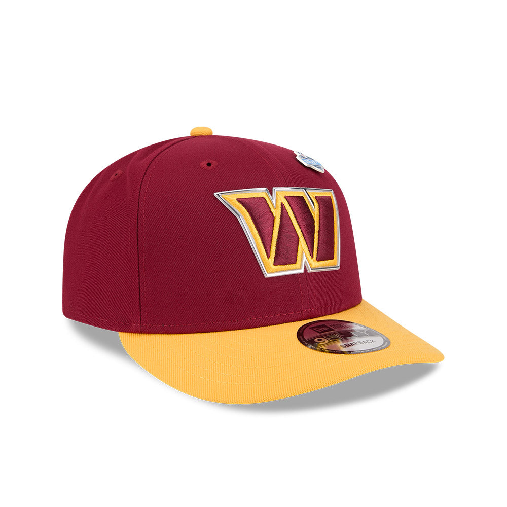 Washington Commanders New Era 2026 NFL Draft On Stage Pre-Curved 9FIFTY Snapback Hat - Burgundy/Gold