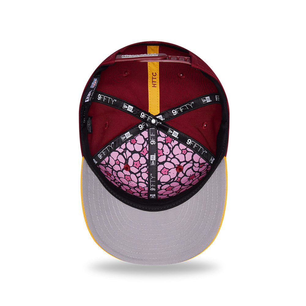 Washington Commanders New Era 2026 NFL Draft On Stage Pre-Curved 9FIFTY Snapback Hat - Burgundy/Gold