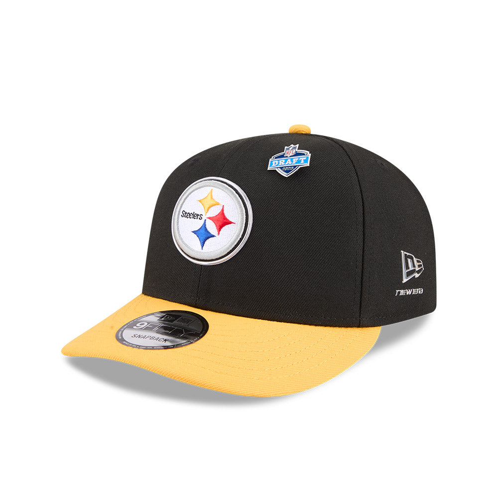 Pittsburgh Steelers New Era 2026 NFL Draft On Stage Pre-Curved 9FIFTY Snapback Hat - Black/Yellow