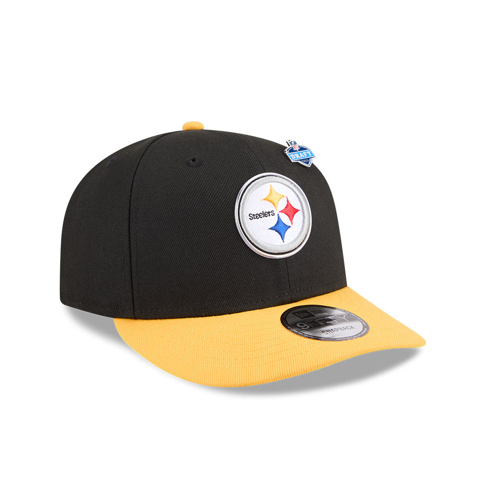 Pittsburgh Steelers New Era 2026 NFL Draft On Stage Pre-Curved 9FIFTY Snapback Hat - Black/Yellow