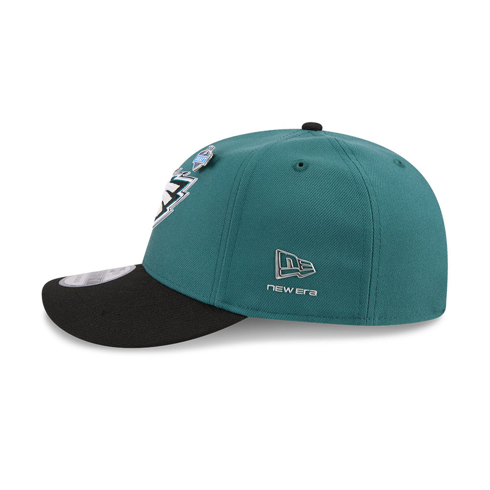 Philadelphia Eagles New Era 2026 NFL Draft On Stage Pre-Curved 9FIFTY Snapback Hat - Midnight Green/Black