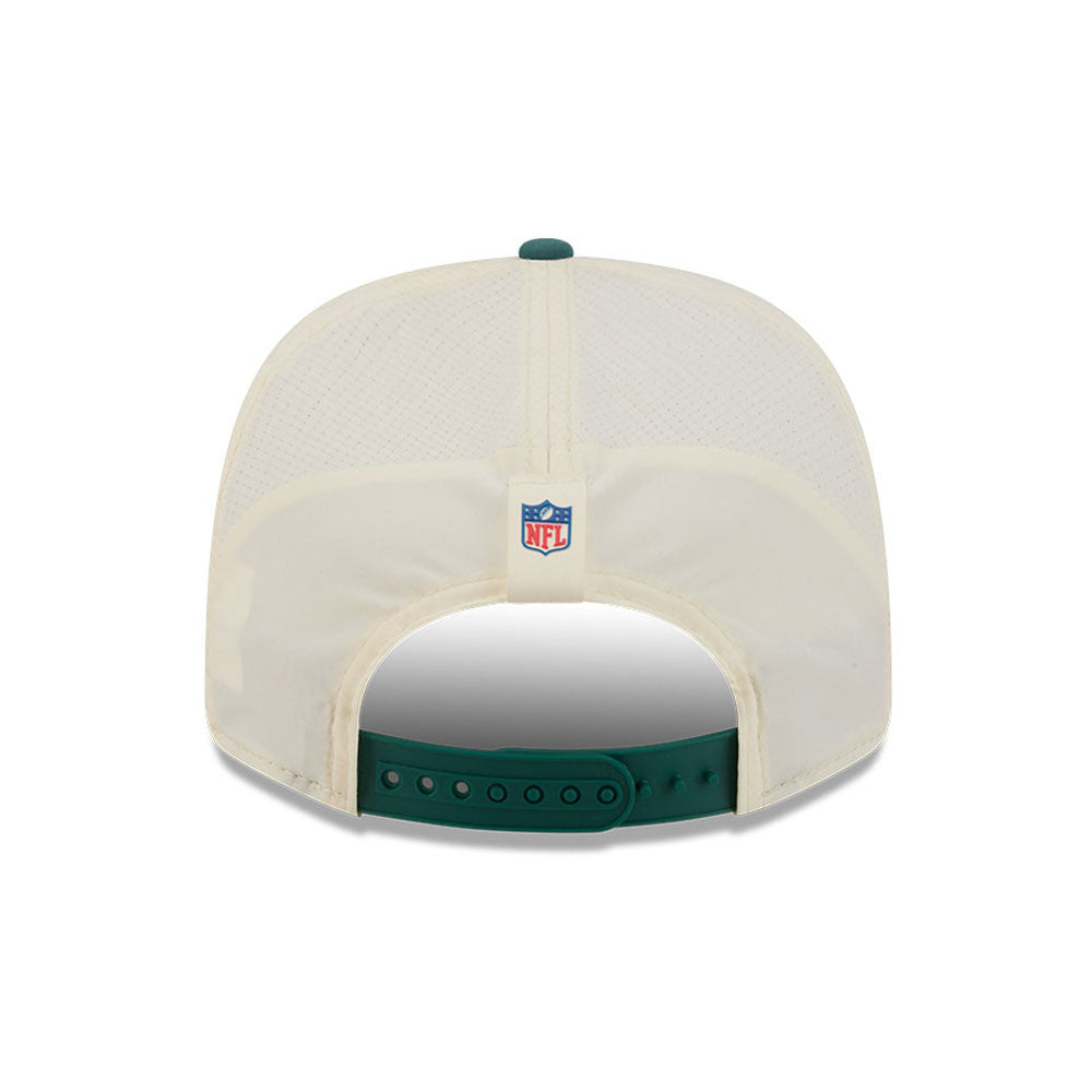 Philadelphia Eagles New Era 2026 NFL Training Camp 9SEVENTY Adjustable Hat - Cream/Kelly