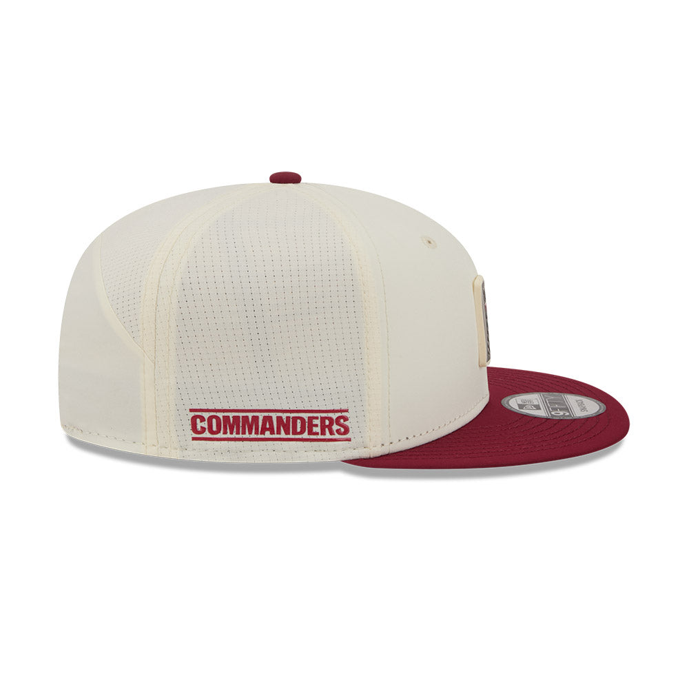 Washington Commanders New Era 2026 NFL Training Camp 9FIFTY Adjustable Hat - Cream/Burgundy