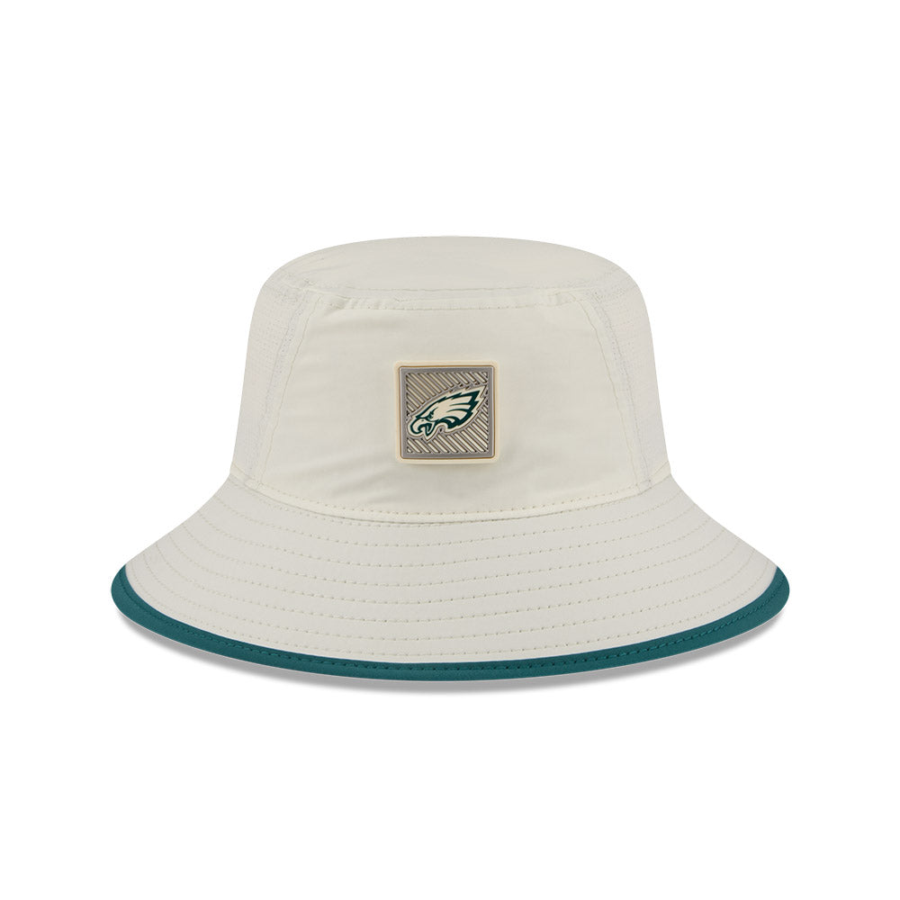 Philadelphia Eagles New Era 2026 NFL Training Camp Sport Bucket Hat - Cream