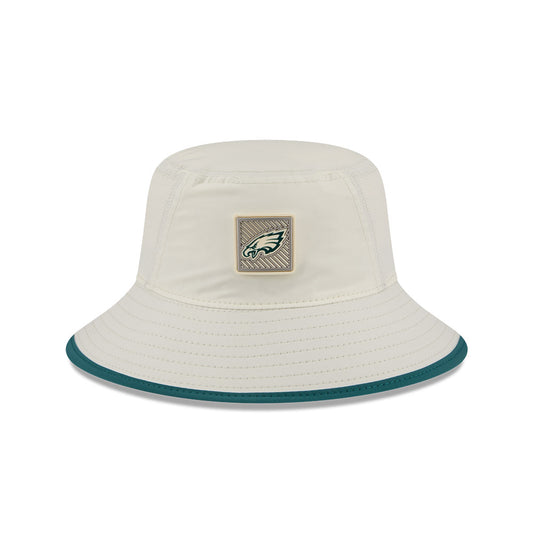 Philadelphia Eagles New Era 2026 NFL Training Camp Sport Bucket Hat - Cream