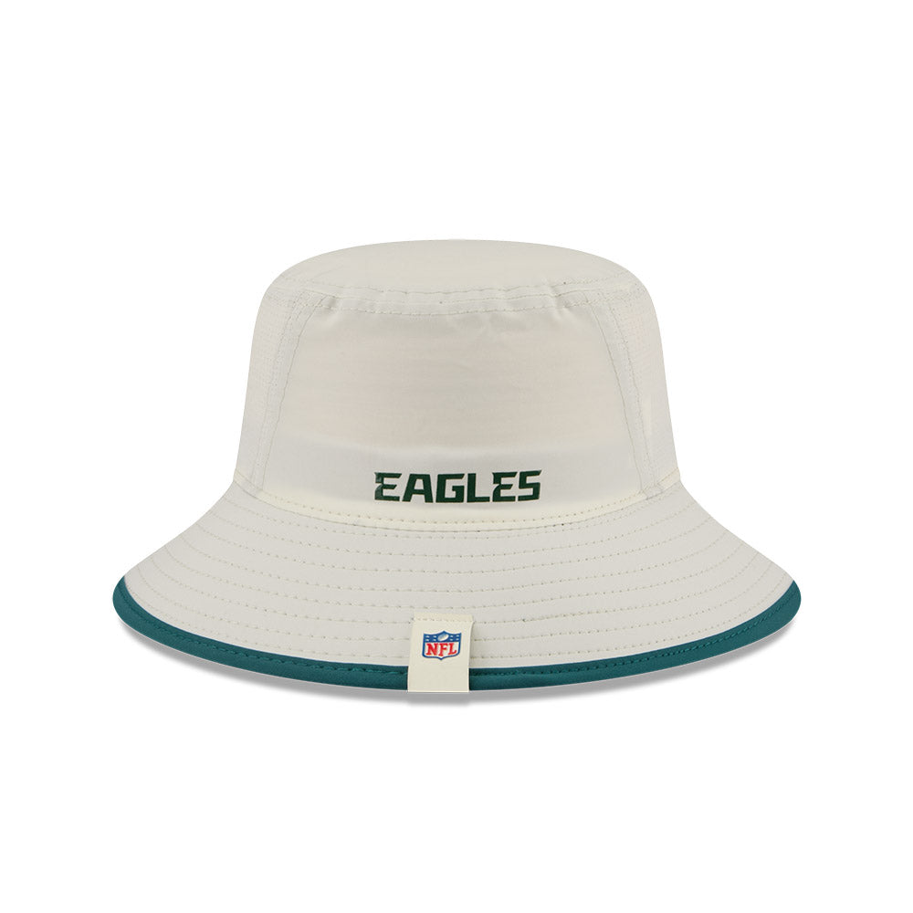 Philadelphia Eagles New Era 2026 NFL Training Camp Sport Bucket Hat - Cream