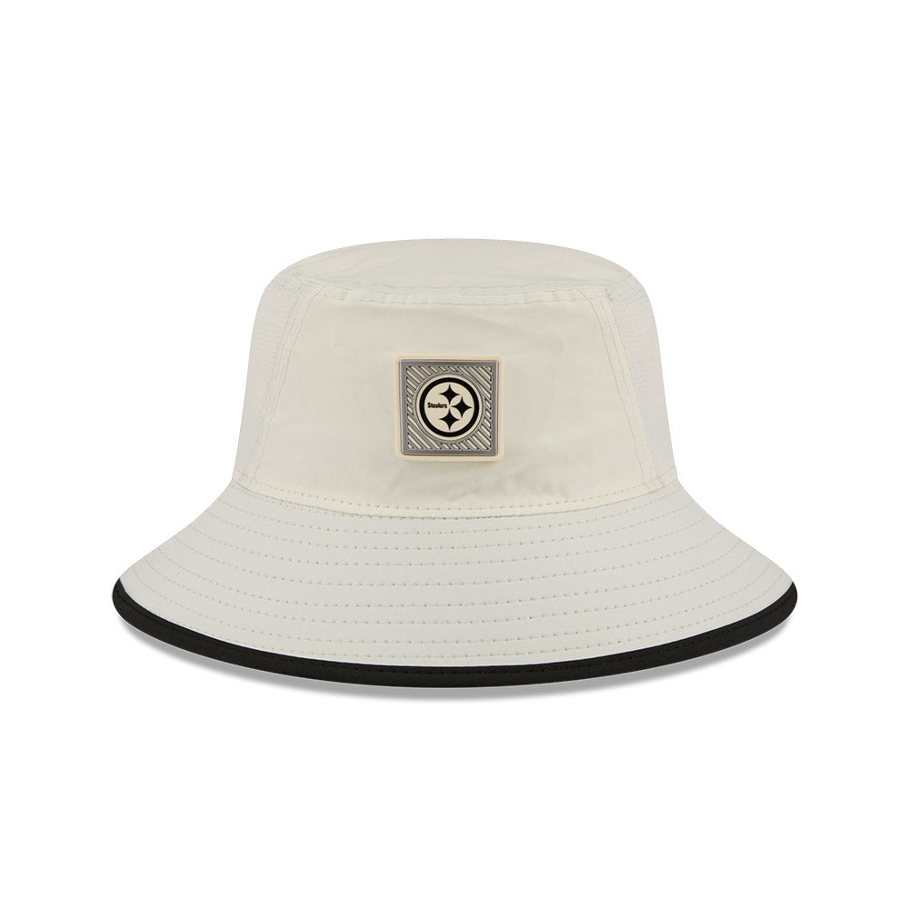 Pittsburgh Steelers New Era 2026 NFL Training Camp Sport Bucket Hat - Cream