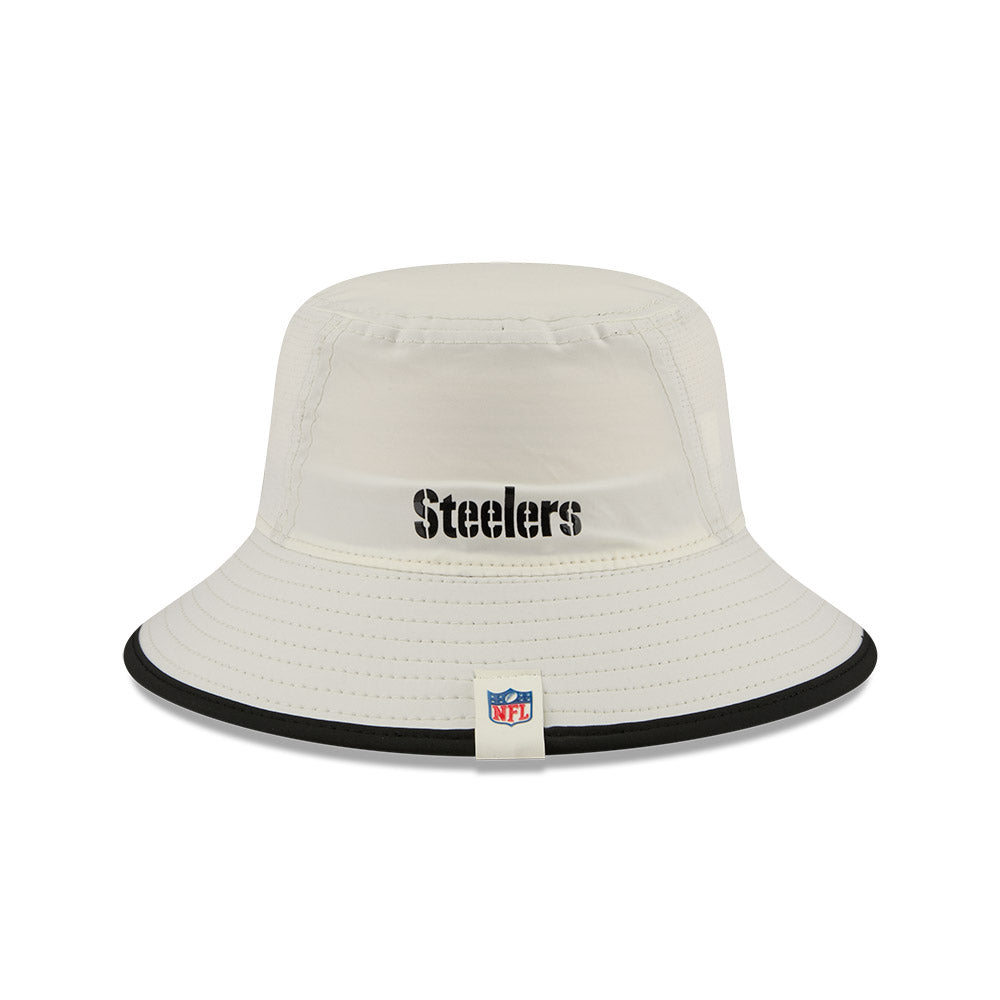 Pittsburgh Steelers New Era 2026 NFL Training Camp Sport Bucket Hat - Cream