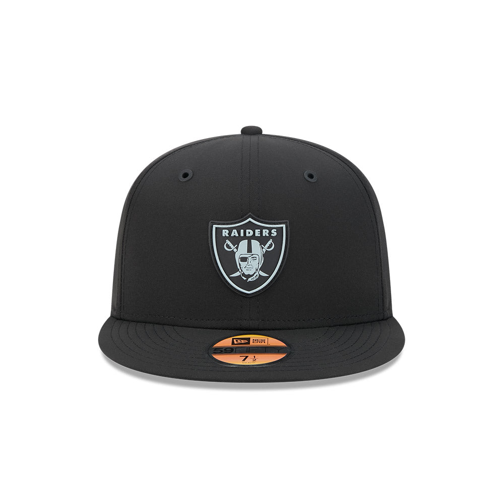 Las Vegas Raiders New Era 2026 Official NFL Sideline 59FIFTY Fitted Hat - Black