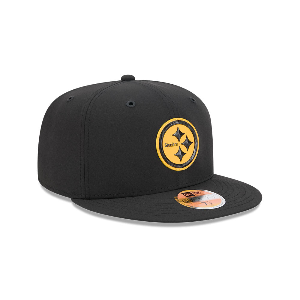 Pittsburgh Steelers New Era 2026 Official NFL Sideline 59FIFTY Fitted Hat - Black