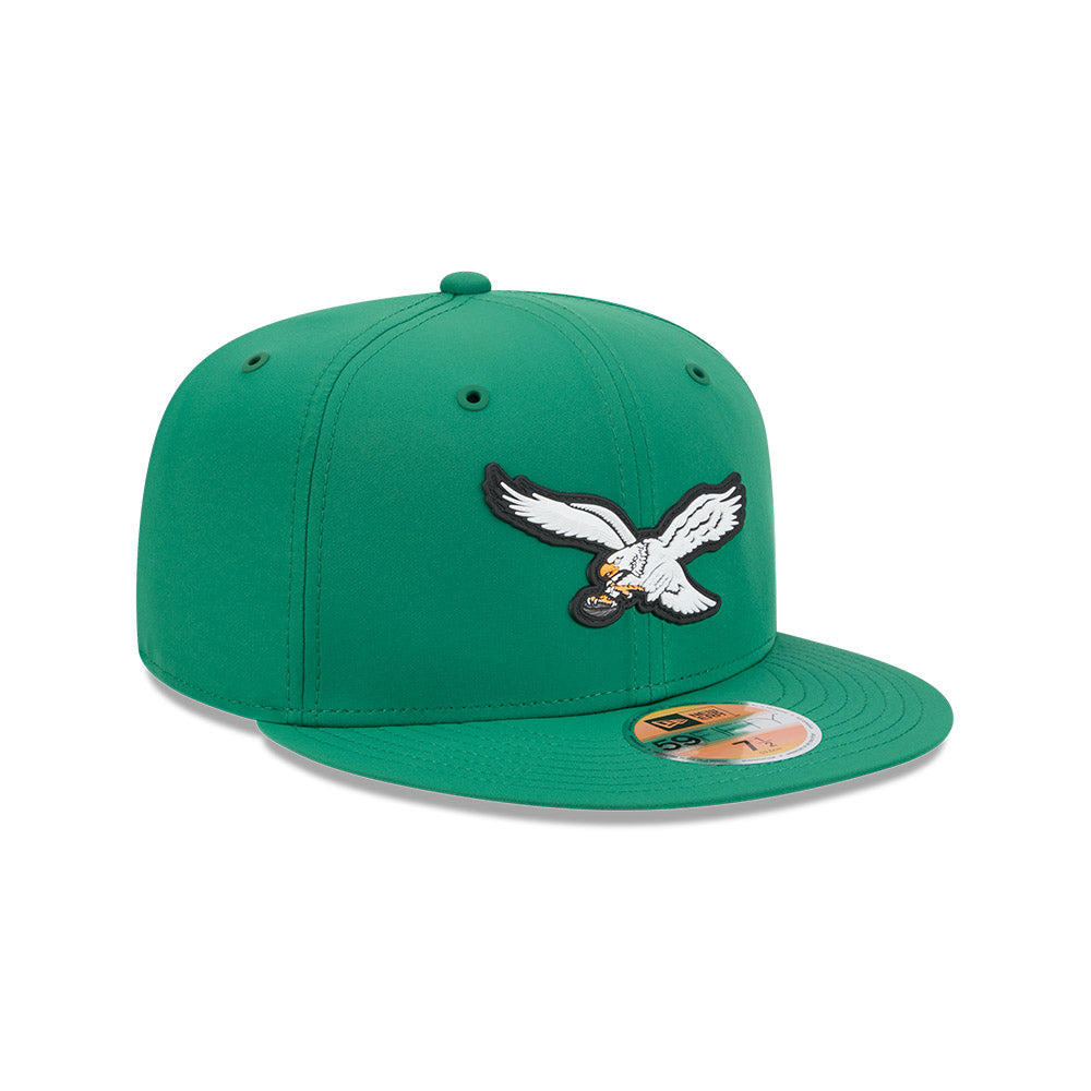 Philadelphia Eagles New Era 2026 Official NFL Sideline 59FIFTY Fitted Hat - Kelly