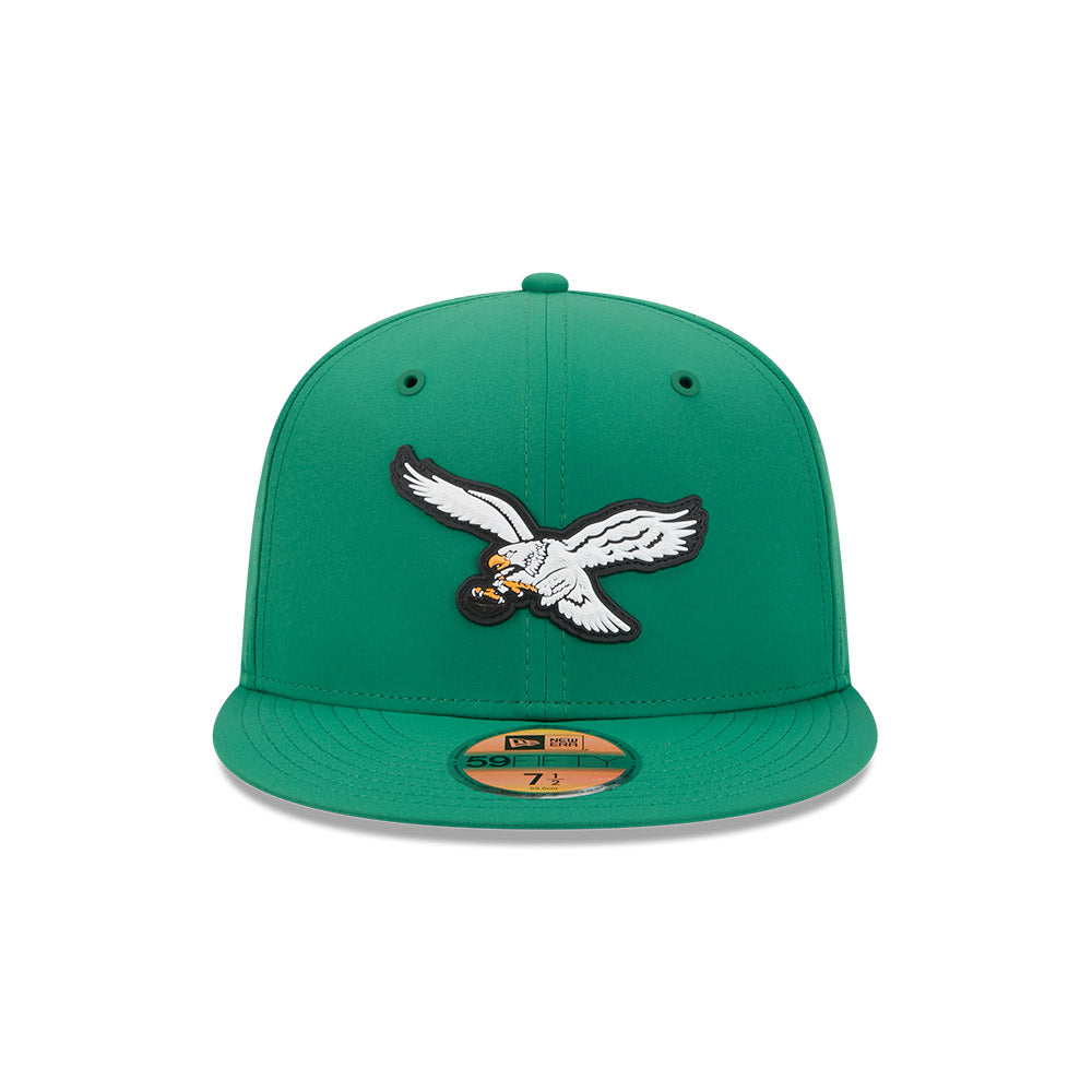 Philadelphia Eagles New Era 2026 Official NFL Sideline 59FIFTY Fitted Hat - Kelly