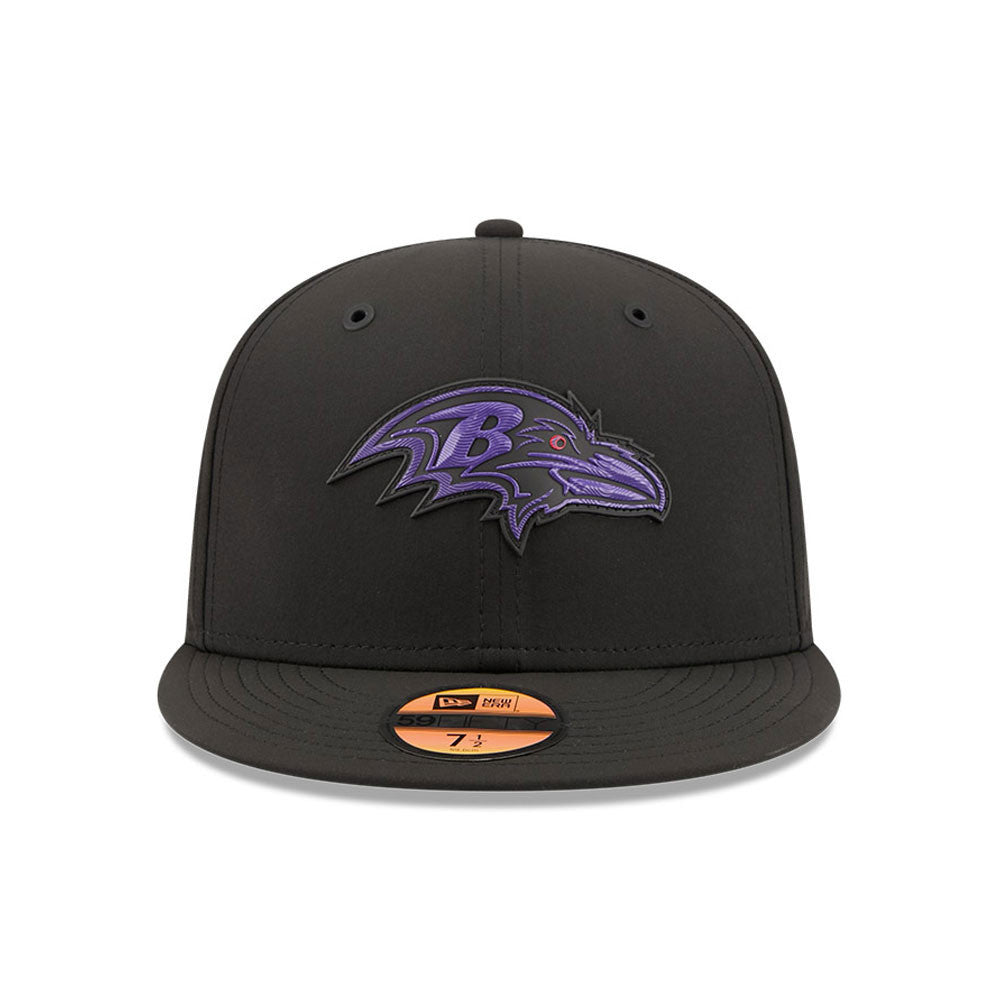 Baltimore Ravens New Era 2026 Official NFL Sideline 59FIFTY Fitted Hat - Black
