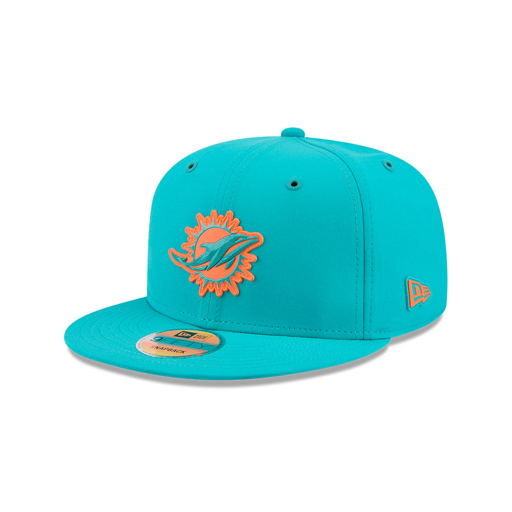 Miami Dolphins New Era 2026 NFL Sideline 9FIFTY Snapback Hat - Aqua