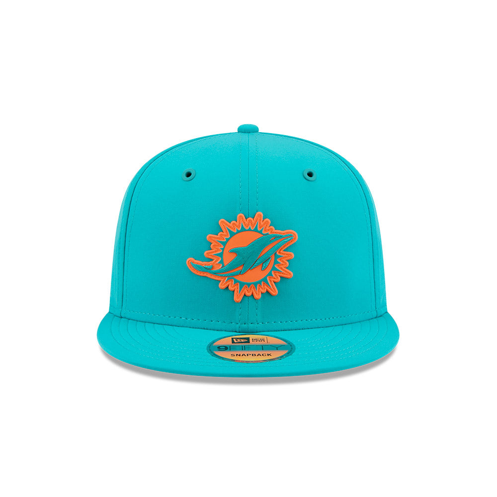 Miami Dolphins New Era 2026 NFL Sideline 9FIFTY Snapback Hat - Aqua