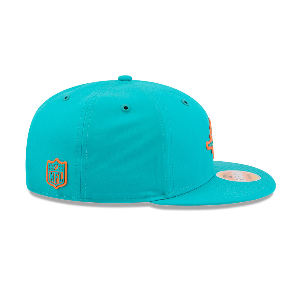 Miami Dolphins New Era 2026 NFL Sideline 9FIFTY Snapback Hat - Aqua