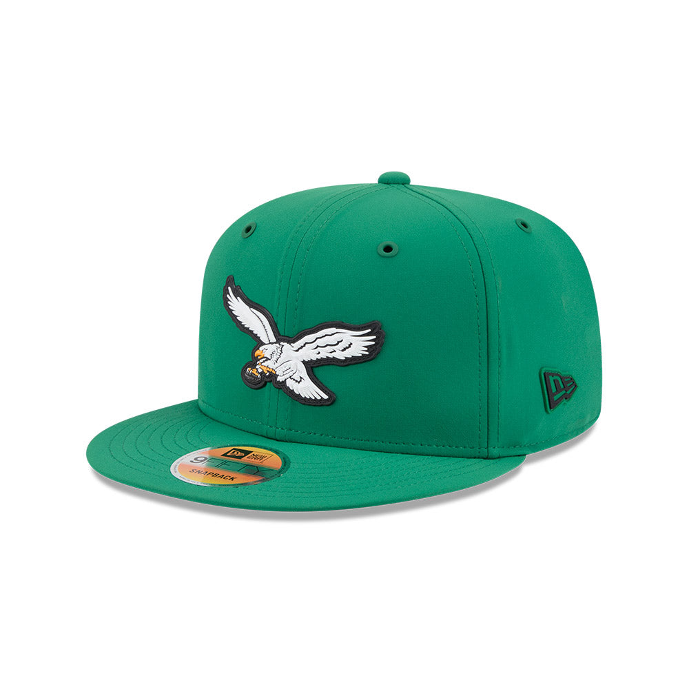 Philadelphia Eagles New Era 2026 NFL Sideline 9FIFTY Snapback Hat - Kelly