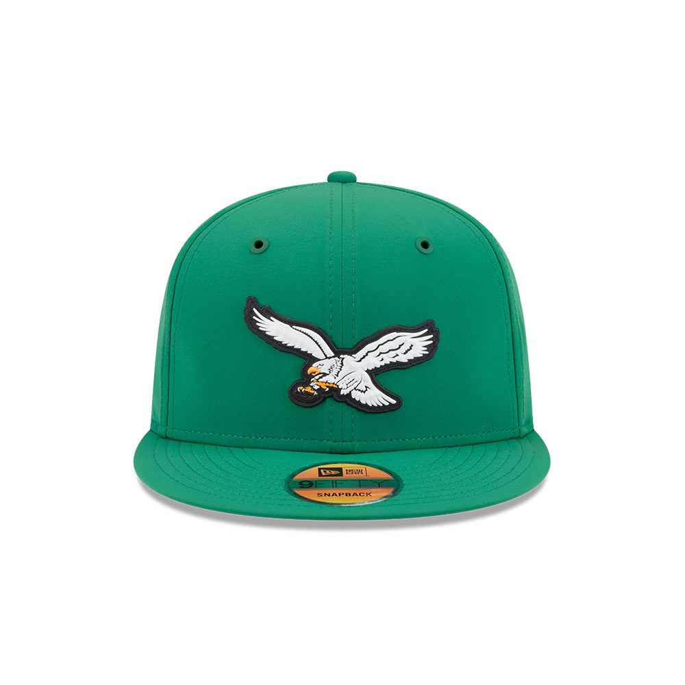 Philadelphia Eagles New Era 2026 NFL Sideline 9FIFTY Snapback Hat - Kelly