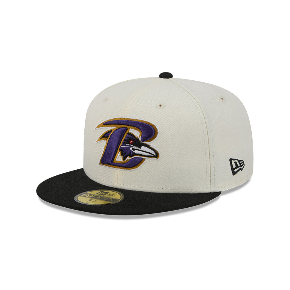 Baltimore Ravens "DECEPTOR" Exclusive New Era 59Fifty Fitted Hat - Chrome/Black